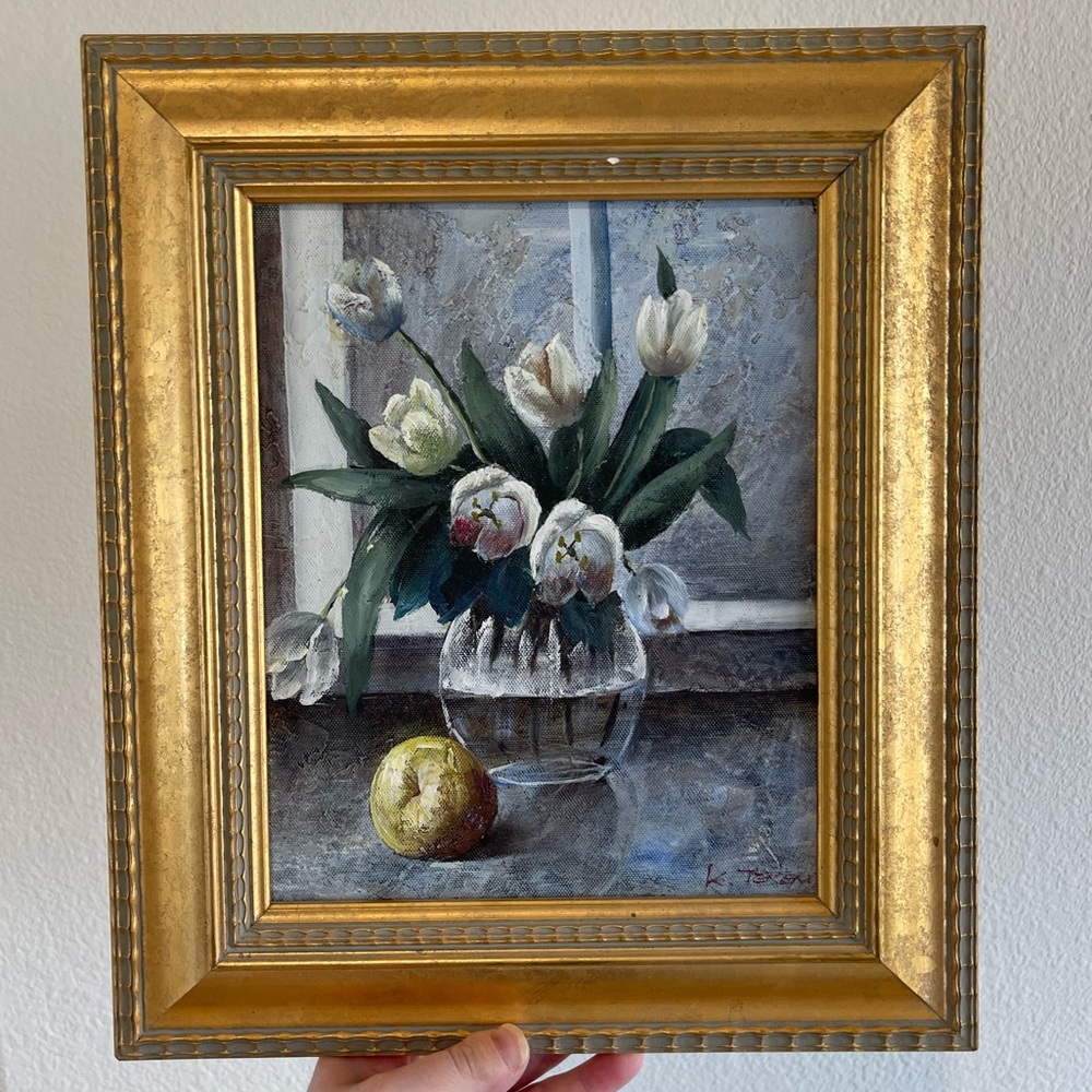Framed hand painting